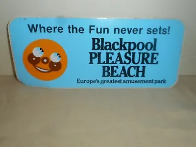 Vintage Blackpool PLEASURE BEACH Amusement Park 1982 Car Bumper Sticker Unused • $14.95