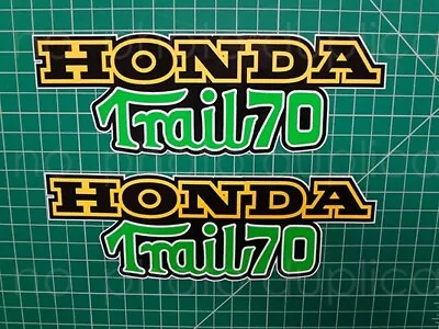 CT70  K4 Trail 70 Green Frame Decals 2pc Stickers Graphics Minitrail Minibike • $18.99