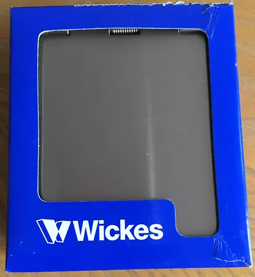 £6.50 • Buy Wickes Ultra Slim Floor Socket 1 Gang Stainless Steel White Interior