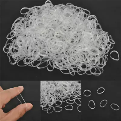 500Pcs /Pack Small Tiny Mini Hair Ties Elastics Rubber Bands Girls Braid Plaits • $2.56