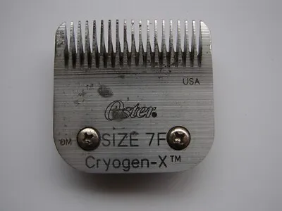 USED OSTER SIZE 7F CRYOGEN-X SERIES FINISH CLIPPER BLADE A5 Style Oster Andis • $13