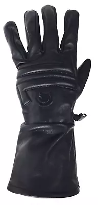 Men’s Premium Genuine Leather Gloves Gauntlets Motorcycle S M L XL 2XL 3XL • $25.49