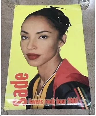 $75 • Buy Vintage 2001 SADE Lovers Rock LARGE Concert Tour Poster 22 X 34 Sealed Rolled Og