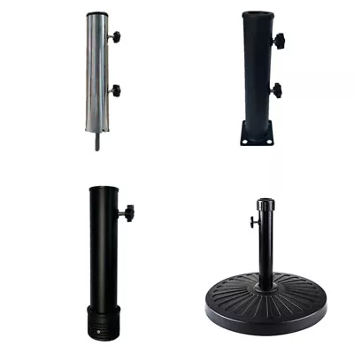 Parasol Base Stand Tube Bolt Down Holder Garden Patio Umbrella Sunshade Support • $29.36