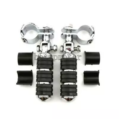 $53.73 • Buy Motorcycle Crash Bar Highway Foot Pegs For Yamaha V Star XVS 650 950 1100 1300