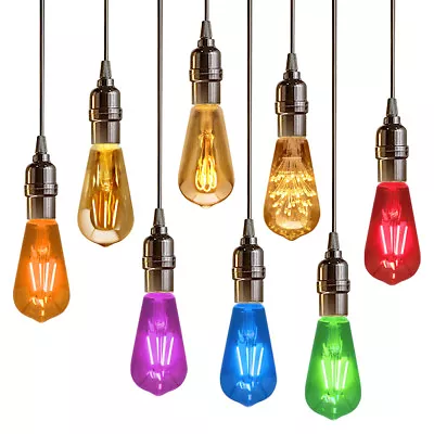 £7.29 • Buy Retro Vintage LED Edison Style ST58 Filament Light Bulb B22 Or E27 Various Range
