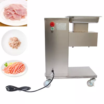 QE 5mm Meat Slicer Cutter Meat Processing Equipment 500kg/h OutPut 500W Shreder • $1033.06