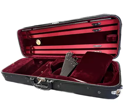 Luxury Euro-Style 4/4 Violin Case Oblong Solid Wood (R) • $99.99