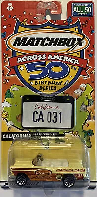 Matchbox Across America 50th California 1955 Chevy Bel Air Die Cast 1:64(B49) • $7.99