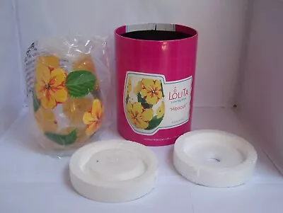 Lolita Wine Glass Floral Hibiscus Dreams Flower Themed Hand-Painted 591ml BOXED • £10