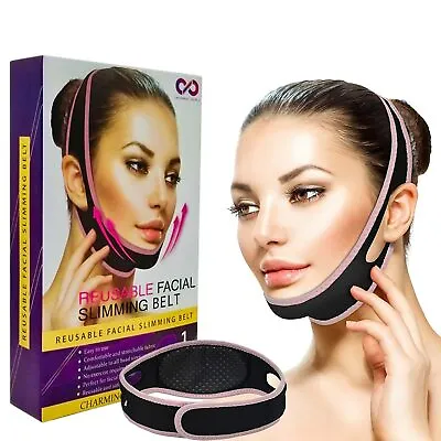 $9.68 • Buy V-Line Face Chin Slim Lift Up Cheek Mask Slimming Strap Belt Anti-Aging Band