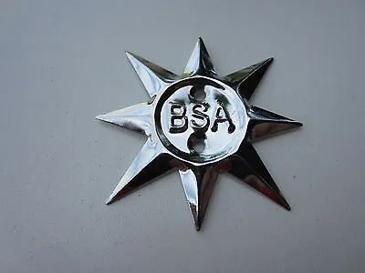 BSA C15 B40 A50 A65 TIMING COVER STAR PLATE BADGE EMBLEM 500cc 650cc 68-0321 • $19.95