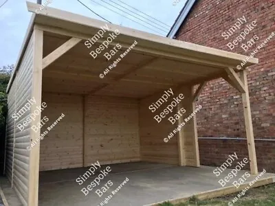 Pub / Commercial / Wooden Shelter / Vaping Smoking Shelter Area - All Sizes Made • £1350