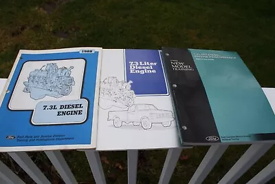 FORD 7.3L DIESEL ENGINE F250 F350 TRUCK TRAINING MANUAL GUIDE Lot Of 3 • $43