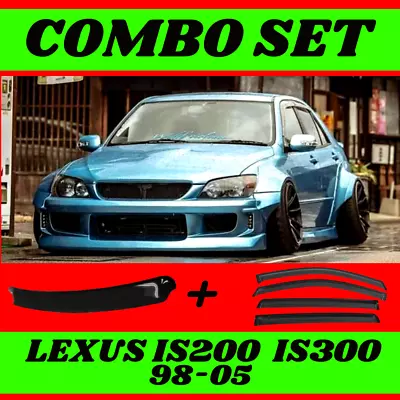 Fits Lexus IS200 IS300 XE10 Altezza Rear Roof Wing & Side Weathershields (98-05) • $190