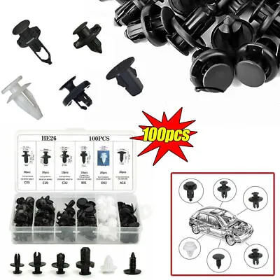 Set Car Body Bumper Rivet Retainer Trim Molding Push Pin Clip Assortments Fit AA • $10.79