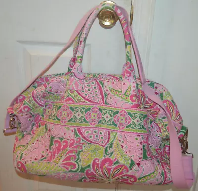 Vera Bradley Pink And Green Small Duffle Bag - Preowned • $20