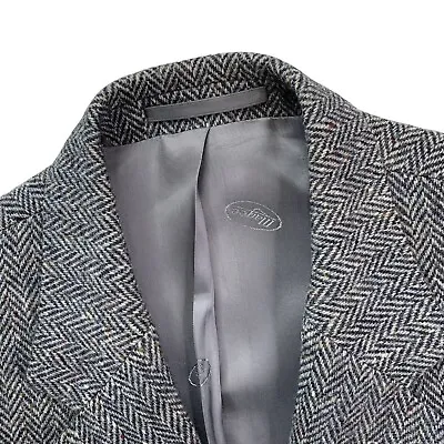 VTG 42 R Magee Handwoven Speckled Grey Herringbone Donegal Tweed For Standun • $195