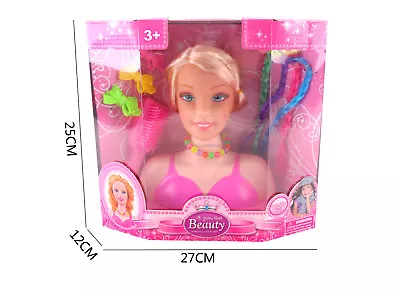 Doll Hairdresser GIRLS STYLING HEAD DOLL WITH ACCESSORIES AND HAIR CLIPS • £12.99