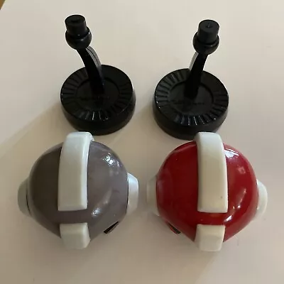 Lot Of 2 Mega Man Mini Helmet Replica Capcom Loot Crate Exc Grey Gray And Red • $14.99