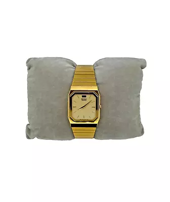 RARE Vintage 1980's Seiko Gold Watch • $95