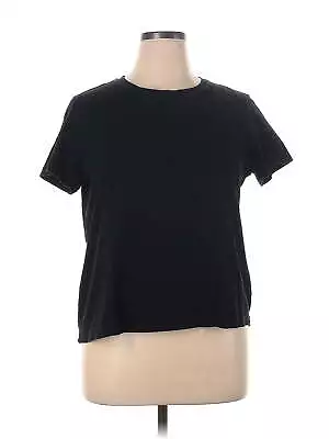 Hot Cotton By Marc Ware Women Black Short Sleeve T-Shirt XL • $15.74