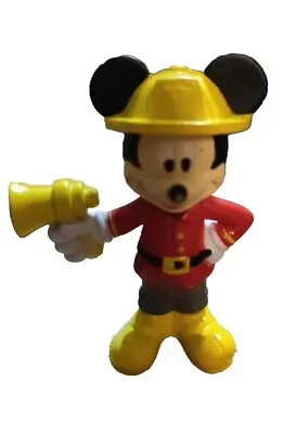 Disney Mickey Mouse Fireman Firefighter Megaphone 2.5” PVC Figure Cake Topper • $5.80