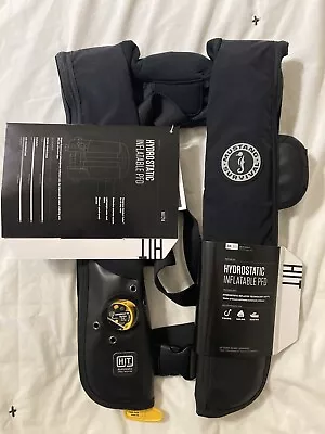 Mustang Survival Auto Hydrostatic Inflatable PFD MD3183.  All Black. • $150