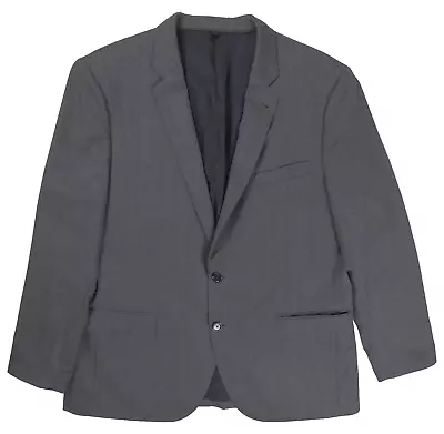 J CREW Mens Size 46R Blazer Ludlow Gray Italian Wool 2 Button Herringbone Jacket • $54.99