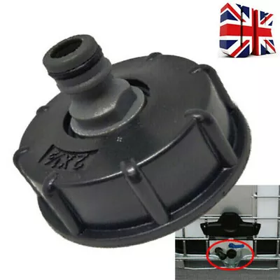 Ibc Reducer Tap Hoze Cap Water Standard Fit Stillage Tank Outlet Hose 1000 Litre • £5.69