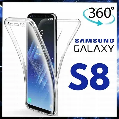 $8.75 • Buy 360 CLEAR CASE For SAMSUNG GALAXY S8 FRONT AND BACK TPU SILICONE PHONE COVER S 8