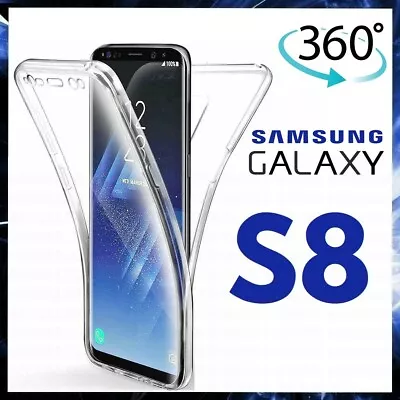 360 CLEAR CASE For SAMSUNG GALAXY S8 FRONT AND BACK TPU SILICONE PHONE COVER S 8 • $9.76