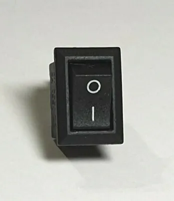 Black On Off Rocker Switch - Mini Size - 3 Pin / 2 Position - SPST - Free UK P&P • £1.79