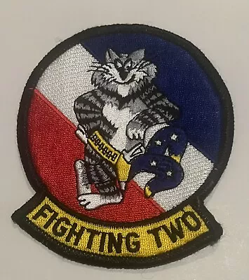 U.S. NAVY VF-2 FELIX F-14 Tomcat SQUADRON MILITARY EMBROIDERED JACKET PATCH • $8