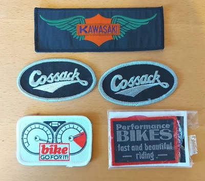 £12.99 • Buy 5 Vintage Motorcycle Embroidered Cloth Badges