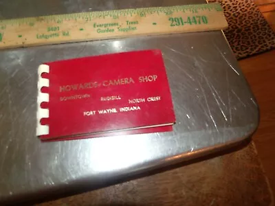 Vintage Howards  Camera Shop Fort Wayne Indiana Photo Booklet  • $4.32