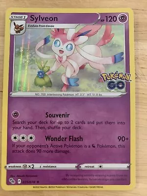$2.20 • Buy Sylveon - 035/078 - Holo Rare - Pokemon Go - NM/M - Pokemon Card