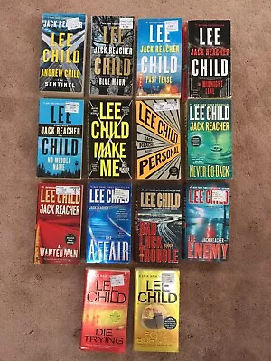 Lee Child Books Jack Reacher Die Trying Echo Burning Lot Of 14 • $40