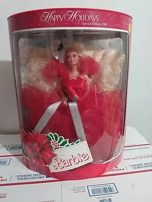 1988 Happy Holidays Special Edition Barbie Doll Mattel #1703 • $200