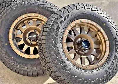 17x8.5 METHOD MR304 BRONZE WHEELS RIMS 2657017 AT4W TIRES TACOMA FJ LAND CRUISER • $2499