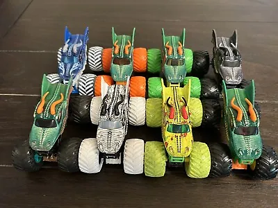 Monster Jam Dragon 1:64 Scale Monster Trucks Lot Of 8 With RARE Dragon ICE • $50