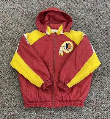 Vintage Washington Redskins Apex One Puffer Jacket Size Large Authentic VTG Used • $99