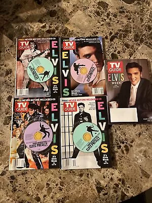 TV Guide Lot (May 8-14 2005) Elvis W/ Mini Cds All 4 Cover Varations • $34.26