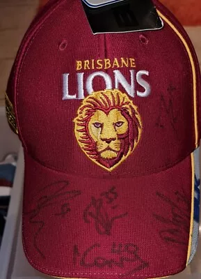 ** Official AFL Brisbane Lions Signed Cap - New ** • $12.99
