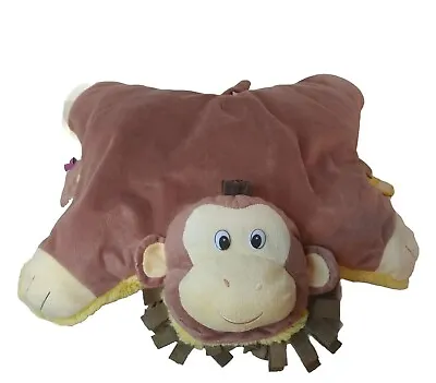 FlipaZoo Flip N Play Friends 2 In 1 Monkey & Lion Pillow Plush Toy Pet Doll • $9.95