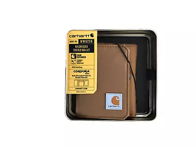 CARHARTT Rain Defender CORDURA Nylon Duck RFID Blocking TRIFOLD WALLET NEW • $36.89