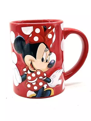 3D Disney Minnie Mouse It's All About Me Cup Mug By Jerry Leigh Red Polka Dots • $15