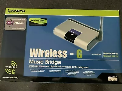 Linksys WMB54G 2.4GHz 802.11g Wireless G Music Bridge - Open Box !! • $25