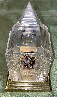 Avon Gift Collection Silent Night Light Up Crystal Church Christmas No Box • $14.97