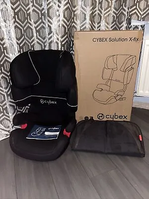 £20 • Buy Cybex Solution X-fix High Back Booster Seat Black Group 2/3 For Age 3-12 Years
